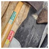 Axes and Spade with Handles