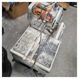 Commercial Ridgid 10" Tile Saw on Portable Stand