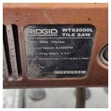 Commercial Ridgid 10" Tile Saw on Portable Stand