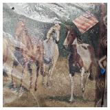 Pair of As New in Wrapper Horse Scene Pillows for Couch