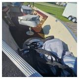 Red Lund Boat Boat with 25HP Mercury, Electric Start(needs solenoid) w/Trailer