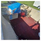 Red Lund Boat Boat with 25HP Mercury, Electric Start(needs solenoid) w/Trailer