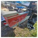 Red Lund Boat Boat with 25HP Mercury, Electric Start(needs solenoid) w/Trailer