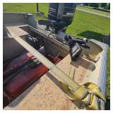 Red Lund Boat Boat with 25HP Mercury, Electric Start(needs solenoid) w/Trailer