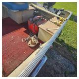 Red Lund Boat Boat with 25HP Mercury, Electric Start(needs solenoid) w/Trailer