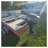 1976 Monarch Boat w/7.5hp Motor