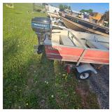 1976 Monarch Boat w/7.5hp Motor