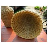 Large Bee Skep Basket Covers, Wicker Wrapped Bottle