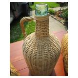 Large Bee Skep Basket Covers, Wicker Wrapped Bottle
