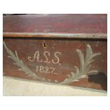 Antique Immigrant Trunk 1827