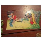 Antique Valentines, German, Motion, Folding