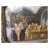 Antique Last Supper, Painted Metal Frame