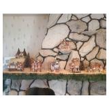 (7) Dickens Village Series Christmas Village Buildings - All Have Boxes!