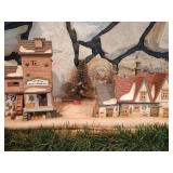 (7) Dickens Village Series Christmas Village Buildings - All Have Boxes!