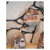 (7) Dickens Village Series Christmas Village Buildings - All Have Boxes!