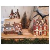 (7) Dickens Village Series Christmas Village Buildings - All Have Boxes!