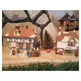 (8) Dickens Village Series Christmas Village Buildings - All Have Boxes!