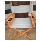 Three "Director" Folding Canvas Chairs