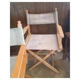 Three "Director" Folding Canvas Chairs