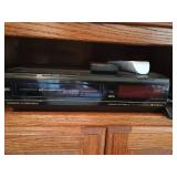 Solid Wood Cabinet w/ Slide-out Drawer & VCR