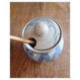 Pottery: Honey Pot & Soup Bowl w/Lid