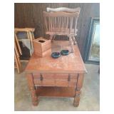 End Table, Magazine Stand, Etc