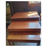 Nesting Wood End Tables