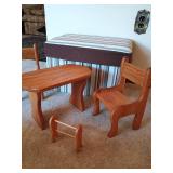 Medium Bin w/ Cusioned Lid & Doll Furniture