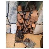 Fireplace Stoker Set w/ Vintage Warmer