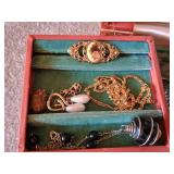 Jewelry Box w/ Misc Jewelry
