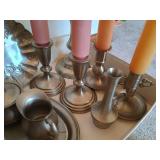 Pewter, Stainless Steel & Hammered Aluminum