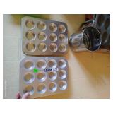Jello Molds, Muffin Tins, Sifter, Angel Food Pan, Etc