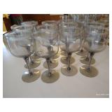 Twelve "Smoked" Glasses