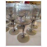 Twelve "Smoked" Glasses