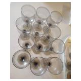 Twelve "Smoked" Glasses