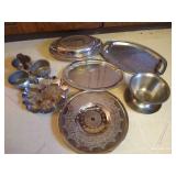 Silver Plate Serving Dishes & Irvinware Platter