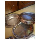Silver Plate Serving Dishes & Irvinware Platter