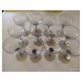 Twelve "Smoked" Glasses