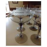 Twelve "Smoked" Glasses