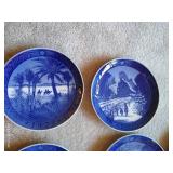 Fourteen Royal Copenhagen Christmas Plates 1972-85