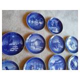 Fourteen Royal Copenhagen Christmas Plates 1972-85