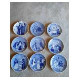 Porsgrund Norway Christmas Plates 1969-77