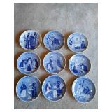 Porsgrund Norway Christmas Plates 1969-77