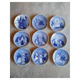 Porsgrund Norway Christmas Plates 1969-77