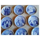 Porsgrund Norway Christmas Plates 1969-77