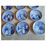 Porsgrund Norway Christmas Plates 1969-77