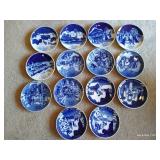 Fourteen Porsgrund Norway Christmas Plates 1978-91