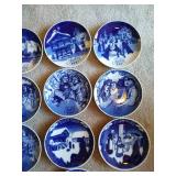 Fourteen Porsgrund Norway Christmas Plates 1978-91