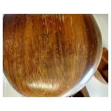 Monkey-Pod Wooden Bowls; Carved Wooden Napkin Rings