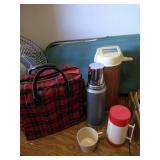 Stanley Thermos, Coffee Carafes & Vintage Aladdin Set